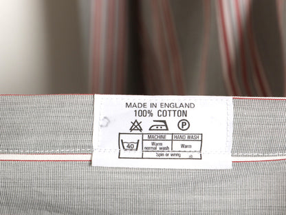 80s 90s イギリス製 ★ アクアスキュータム ストライプ クレリック シャツ メンズ L 程/ 古着 ダブルカフス ドレス フォーマル コットン 白