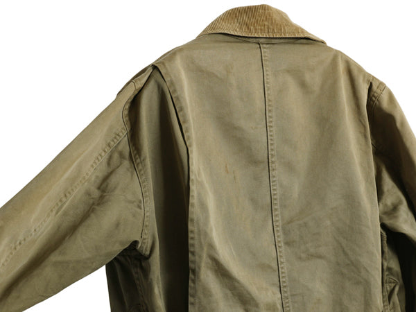 50s ダックスバック コットン ハンティング ジャケット レディース L 程/ ヴィンテージ フィールド コート カバーオール ブルゾン カーキ