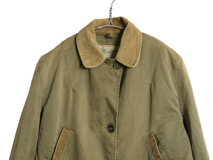 50s ダックスバック コットン ハンティング ジャケット レディース L 程/ ヴィンテージ フィールド コート カバーオール ブルゾン カーキ