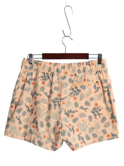 デッドストック ノースフェイス 総柄 ショートパンツ レディース M / ストレッチ ナイロン ショーツ 短パン 海パン 水陸両用 スイム サーフ