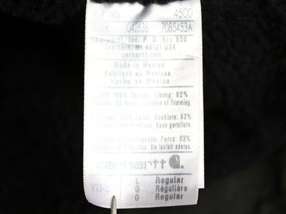 US企画 カーハート モックネック ダック ベスト メンズ L 裏 ボア パイル フリース フルジップ ワーク 重ね着 前開き モス グリーン 黒 MOS