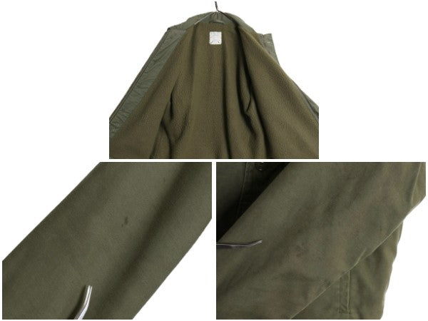 ステンシル 80s 米軍実物 USN ネイビー A-2 デッキ ジャケット LARGE ヴィンテージ 86年製 ミリタリー 軍物 裏ボア ライナー付き ブルゾン
