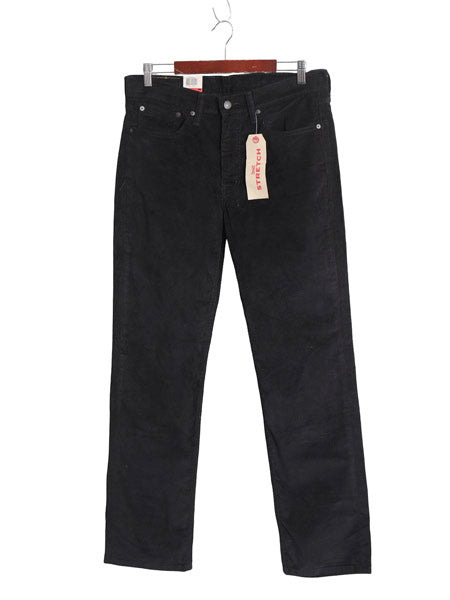 デッドストック リーバイス 514 細畝 コーデュロイ パンツ メンズ 32 32 / 新品 コーズ スリム ストレート ストレッチ 白タブ ボトムス 黒