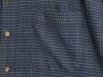 最上級 90s サー ペンドルトン チェック ボタンダウン シャツ メンズ XL / 古着 オールド 長袖シャツ ウール ポケット付き 大きいサイズ 紺