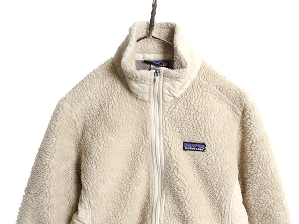 パタゴニア クラシック レトロX ジャケット レディース S 11年製 パイル フリース ボア フルジップ ハイネック 廃盤 ナチュラル アウトドア