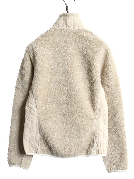 パタゴニア クラシック レトロX ジャケット レディース S 11年製 パイル フリース ボア フルジップ ハイネック 廃盤 ナチュラル アウトドア