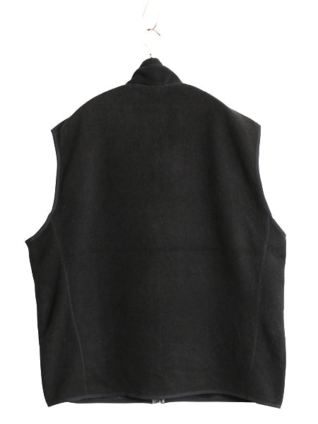 パタゴニア シンチラ フリース ベスト メンズ XL / 09年製 重ね着 フルジップ 前開き アウトドア ハイネック ブラック 企業 大きいサイズ