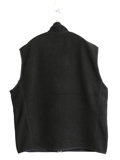 パタゴニア シンチラ フリース ベスト メンズ XL / 09年製 重ね着 フルジップ 前開き アウトドア ハイネック ブラック 企業 大きいサイズ