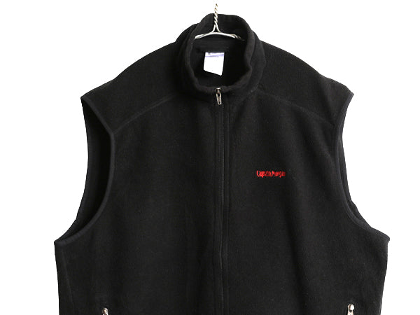 パタゴニア シンチラ フリース ベスト メンズ XL / 09年製 重ね着 フルジップ 前開き アウトドア ハイネック ブラック 企業 大きいサイズ