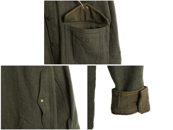 00s ★ ポロ ラルフローレン ウール ロガー ジャケット メンズ L / シングル マッキーノ クルーザー タイプ ハンティング ワーク オリーブ