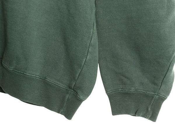 90s オールド ギャップ 無地 スウェット メンズ レディース М / 古着 トレーナー 前V 裏起毛 ブランク ソリッド ヘビーウェイト グリーン