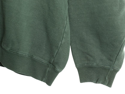 90s オールド ギャップ 無地 スウェット メンズ レディース М / 古着 トレーナー 前V 裏起毛 ブランク ソリッド ヘビーウェイト グリーン