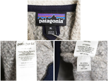 パタゴニア ウーリエステル フリース ジャケット レディース XL / 古着 18年製 ハーフジップ ジャンパー プルオーバー ウール 大きいサイズ