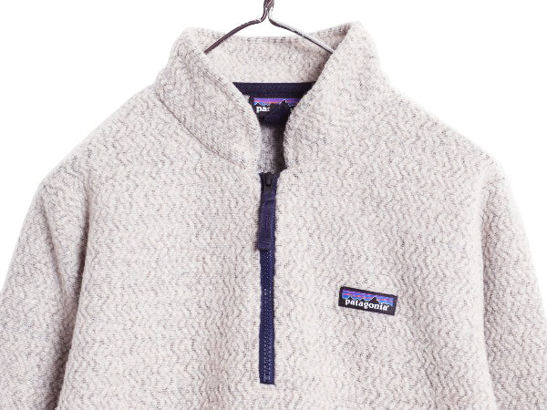 パタゴニア ウーリエステル フリース ジャケット レディース XL / 古着 18年製 ハーフジップ ジャンパー プルオーバー ウール 大きいサイズ