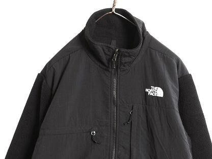 ノースフェイス デナリ ジャケット メンズ М 古着 アウトドア フリース ナイロン ブルゾン ジャンパー ハイネック フルジップ アウター 黒