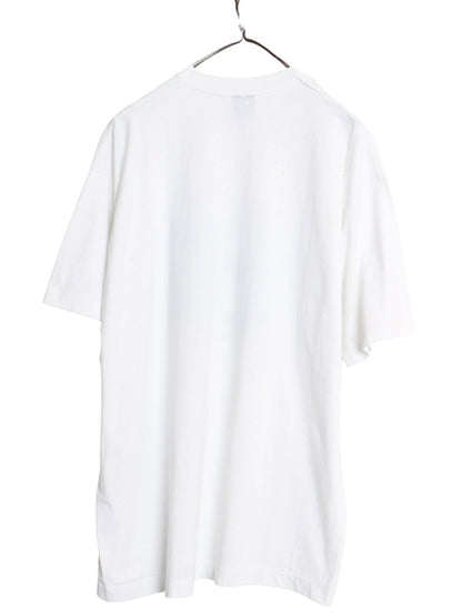 90s USA製 The Big Duck アート イラスト プリント 半袖 Tシャツ メンズ XXL オールド シングルステッチ アヒル アニマル 大きいサイズ 白