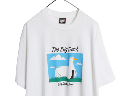 90s USA製 The Big Duck アート イラスト プリント 半袖 Tシャツ メンズ XXL オールド シングルステッチ アヒル アニマル 大きいサイズ 白