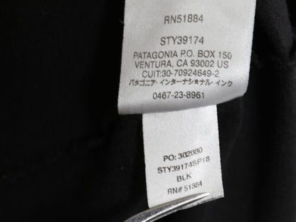 パタゴニア 両面 プリント 半袖 Tシャツ メンズ M / 18年製 アウトドア P6 ボックスロゴ バックプリント クルーネック カットソー ブラック