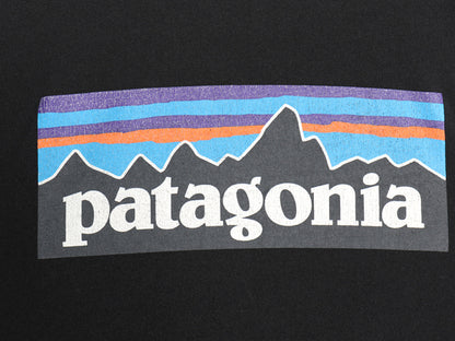パタゴニア 両面 プリント 半袖 Tシャツ メンズ M / 18年製 アウトドア P6 ボックスロゴ バックプリント クルーネック カットソー ブラック