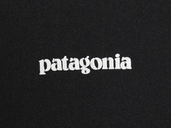 パタゴニア 両面 プリント 半袖 Tシャツ メンズ M / 18年製 アウトドア P6 ボックスロゴ バックプリント クルーネック カットソー ブラック
