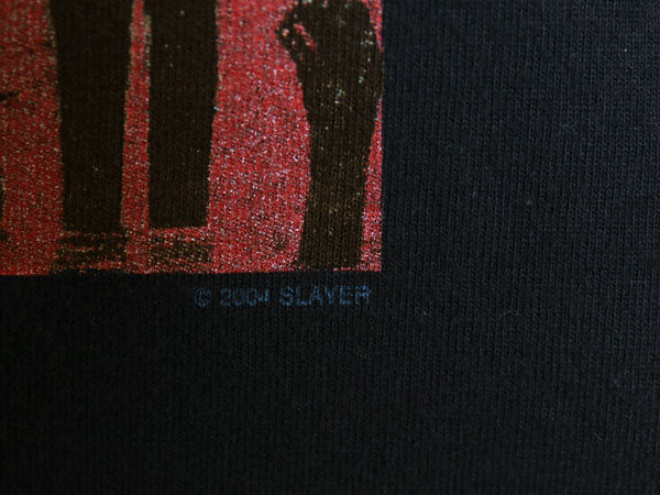 00s スレイヤー ツアー 両面 プリント Tシャツ メンズ XXL オールド オフィシャル バンド メタル ロック イラスト アート 大きいサイズ 黒