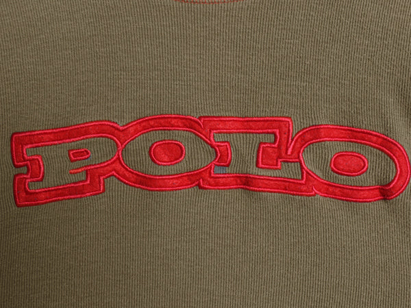 00s ポロスポーツ ラルフローレン 長袖 Tシャツ レディース M / オールド ロンT ロングスリーブ リブ編み コットン ロゴ 刺繍 カットソー
