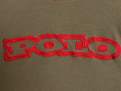 00s ポロスポーツ ラルフローレン 長袖 Tシャツ レディース M / オールド ロンT ロングスリーブ リブ編み コットン ロゴ 刺繍 カットソー