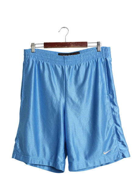 00s ナイキ バスケットボール ショーツ メンズ M / オールド トラック ジャージ バスパン ショートパンツ トレーニング ジム スウッシュ 青