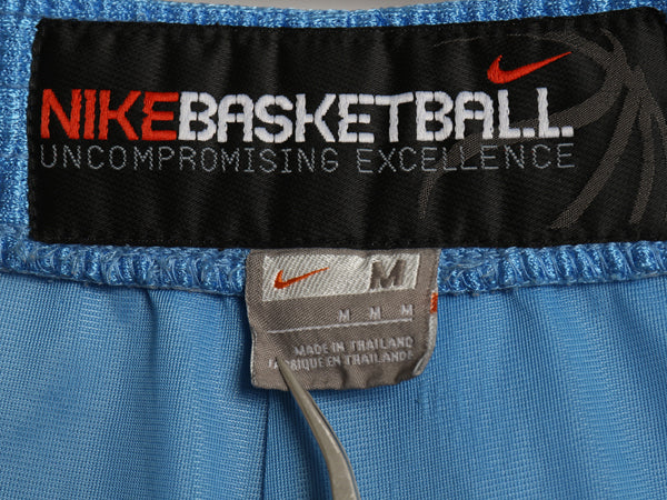 00s ナイキ バスケットボール ショーツ メンズ M / オールド トラック ジャージ バスパン ショートパンツ トレーニング ジム スウッシュ 青