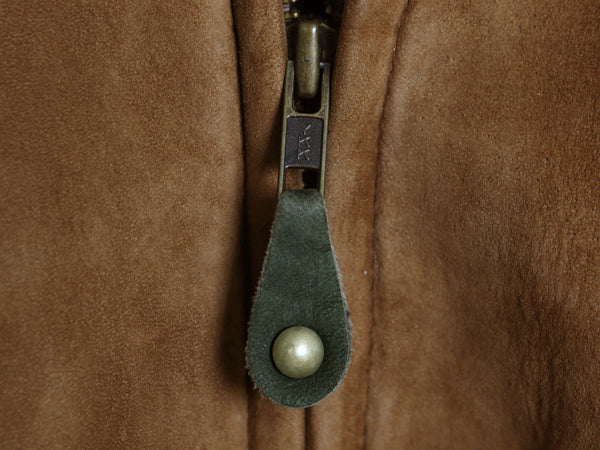 80s 90s USA製 エルエルビーン 本革 ヌバック レザー ジャケット メンズ L / オールド ヴィンテージ 中綿 スウェード 革ジャン ブルゾン茶