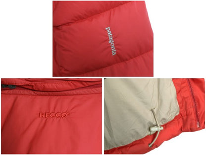 パタゴニア ルビコン ダウン ジャケット メンズ L / 14年製 600フィル  ジャンパー ブルゾン フルジップ ナイロン フード パーカー レッド