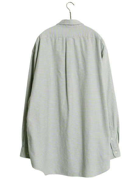 90s ラルフローレン チェック 長袖 ボタンダウン シャツ メンズ XL オールド ポロ オックスフォード コットン ワイシャツ 大きいサイズ BD