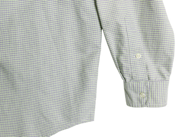 90s ラルフローレン チェック 長袖 ボタンダウン シャツ メンズ XL オールド ポロ オックスフォード コットン ワイシャツ 大きいサイズ BD