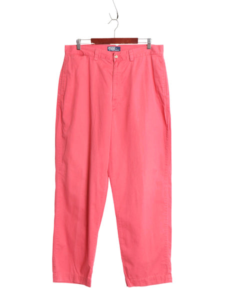 90s ポロ ラルフローレン チノ パンツ メンズ 36 32 / オールド PHILIP PANT コットン スラックス ノータック ストレート アーミー タイプ
