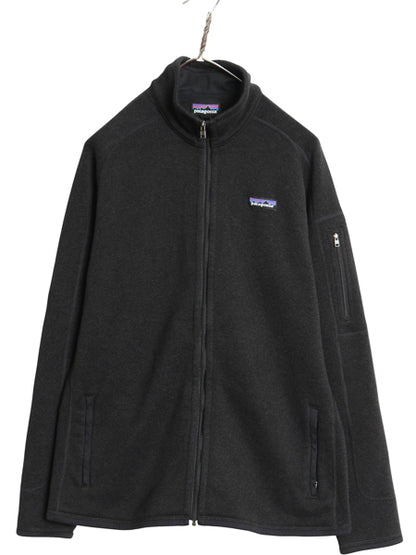 パタゴニア ベターセーター ジャケット レディース XL / 15年製 裏起毛 フリース セーター フルジップ ハイネック 大きいサイズ ブラック