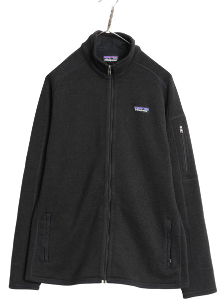 パタゴニア ベターセーター ジャケット レディース XL / 15年製 裏起毛 フリース セーター フルジップ ハイネック 大きいサイズ ブラック