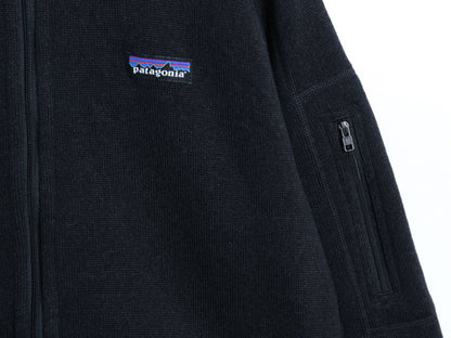 パタゴニア ベターセーター ジャケット レディース XL / 15年製 裏起毛 フリース セーター フルジップ ハイネック 大きいサイズ ブラック
