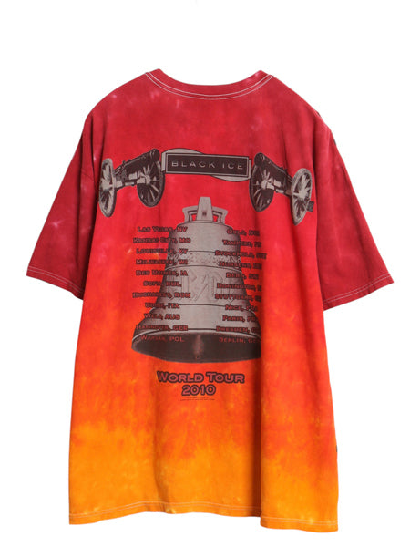 AC/DC 両面 ツアー プリント タイダイ Tシャツ メンズ XL 当時物 オフィシャル アート イラスト グラフィック バンド ロック 大きいサイズ