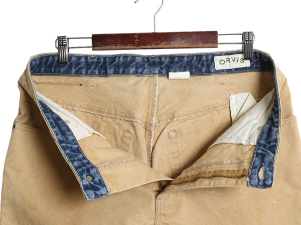 00s USA製 オービス ダック ハンティング パンツ メンズ 34 32 古着 オールド ノータック ストレート ヘビーウェイト コットン アウトドア