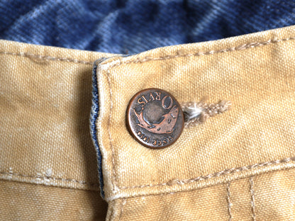 00s USA製 オービス ダック ハンティング パンツ メンズ 34 32 古着 オールド ノータック ストレート ヘビーウェイト コットン アウトドア