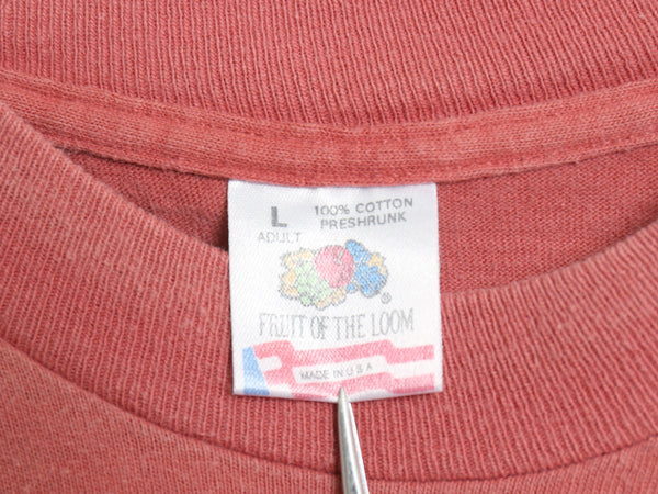 90s USA製 デュワーズ 企業 ロゴ プリント 半袖 Tシャツ メンズ L / 古着 オールド 当時物 ヘビーウェイト シングルステッチ ワンポイント