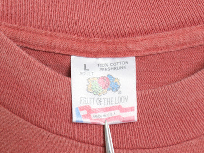 90s USA製 デュワーズ 企業 ロゴ プリント 半袖 Tシャツ メンズ L / 古着 オールド 当時物 ヘビーウェイト シングルステッチ ワンポイント
