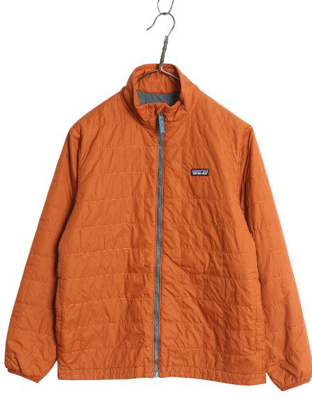 パタゴニア ナノ パフ ブリック キルト ジャケット キッズ XL メンズ S 程 古着 22年製 中綿 ナイロン キルティング フルジップ パッカブル