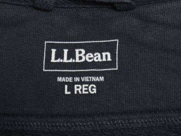 エルエルビーン ロゴ 刺繍 スウェット メンズ L / 古着 アウトドア 前V トレーナー クルーネック 裏起毛 ヘビーウェイト シンプル ネイビー