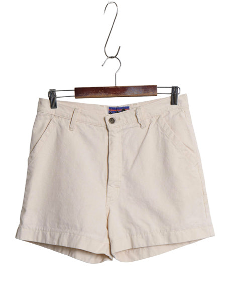 70s 白タグ ★ パタゴニア コットン キャンバス ショート パンツ メンズ 34 ヴィンテージ デカタグ シュイナード ショーツ 無地 アウトドア