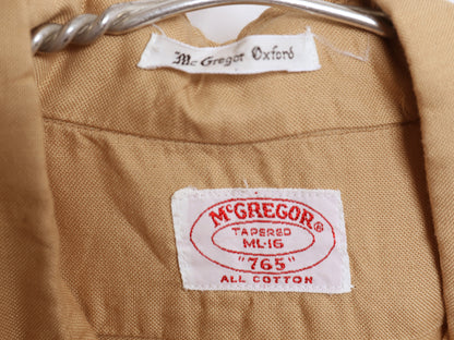 60s 70s ★ マクレガー 3点留め ボタンダウン シャツ メンズ M L / ヴィンテージ BD 6ボタン 100% コットン ポケット付き アイビー スリム