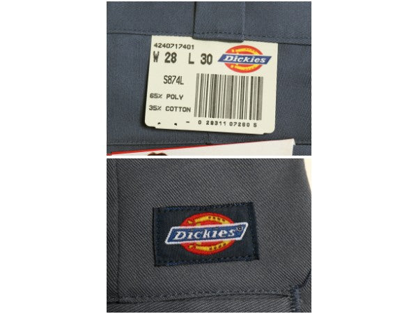 デッドストック 90s USA製 ディッキーズ 874 チノ ワーク パンツ メンズ 28 30 / 新品 未使用 オールド スラックス チノパン ストレート 灰