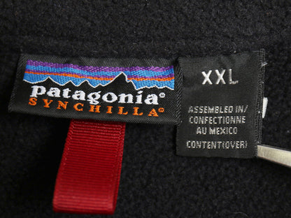 90s ★ パタゴニア マースピアル シンチラ フリース ジャケット メンズ XXL 99年製 オールド プルオーバー ブルゾン ハーフジップ ブラック