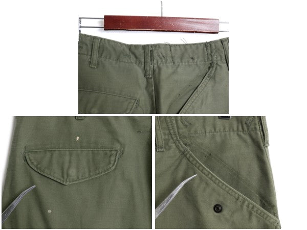 70s ★ US ARMY 米軍実物 M-65 フィールド パンツ MEDIUM SHORT 雰囲気系 78年製 ヴィンテージ カーゴ ミリタリー アーミー 軍物 オリーブ