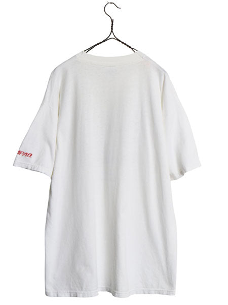 90s 00s ★ COMPAQ アート イラスト プリント Tシャツ メンズ XL オールド 当時物 企業物 コンピューター グラフィック ヘビーウェイト 白